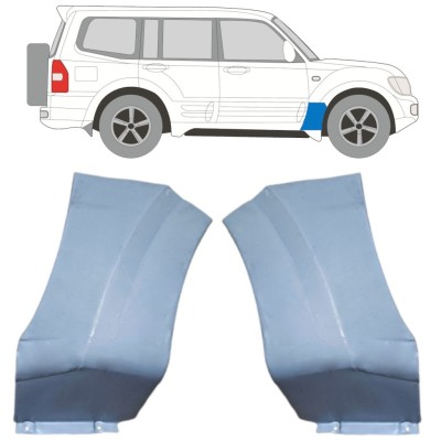 Panneau de réparation de l’aile avant pour Mitsubishi Pajero 1999-2006 / Gauche+Droit / Ensemble 16903