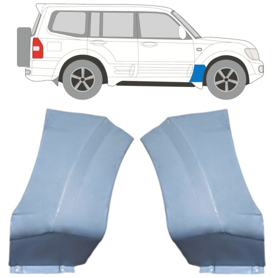 Panneau de réparation de l’aile avant pour Mitsubishi Pajero 1999-2006 / Gauche+Droit / Ensemble 16903