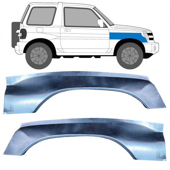 Panneau de réparation de l’aile avant pour Mitsubishi Pajero Pinin 1998- / Gauche+Droit / Ensemble 10624