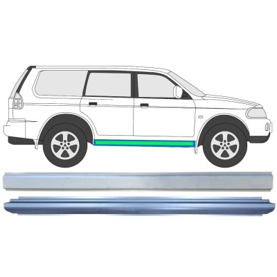 Réparation bas de caisse intérieur + extérieur pour Mitsubishi Pajero Sport 1996-2008 / Gauche = Droite (symétrique) / Ensemble 14873