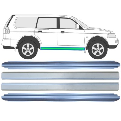 Réparation bas de caisse intérieur + extérieur pour Mitsubishi Pajero Sport 1996-2008 / Gauche+Droit / Ensemble 14874