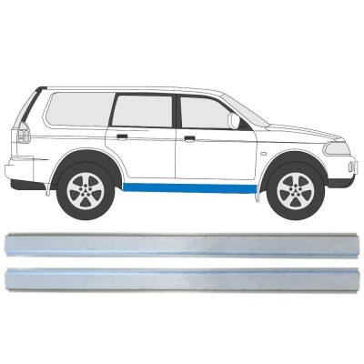 Réparation bas de caisse intérieur pour Mitsubishi Pajero Sport 1996-2008 / Gauche+Droit / Ensemble 14872