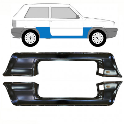 Réparation bas de caisse pour Fiat Panda 1980-2002 / Gauche+Droit / Ensemble 10756