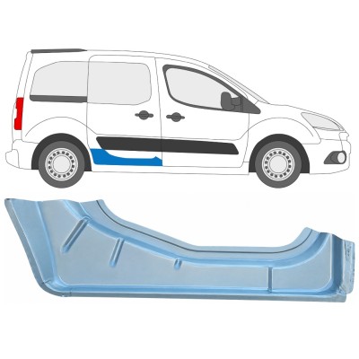 Panneau de réparation pour porte coulissante intérieur pour Peugeot Partner 2008-2018 / Droite 17068