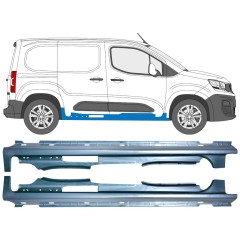 Panneau de réparation du seuil pour Citroen Berlingo 2018-2023 / Gauche / Droite / Gauche+Droit / Ensemble 13364