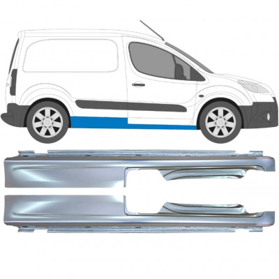 PEUGEOT PARTNER C BERLINGO 2008- PANNEAU DE RÉPARATION DU SEUIL / SET