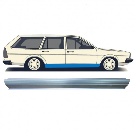 Réparation bas de caisse pour VW Passat B2 1980-1988 / Gauche = Droite (symétrique) 11261