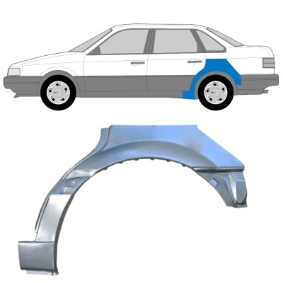 Panneau de réparation arc d'aile arrière pour Volkswagen Passat B3 1988-1993 / Gauche / SEDAN 14517