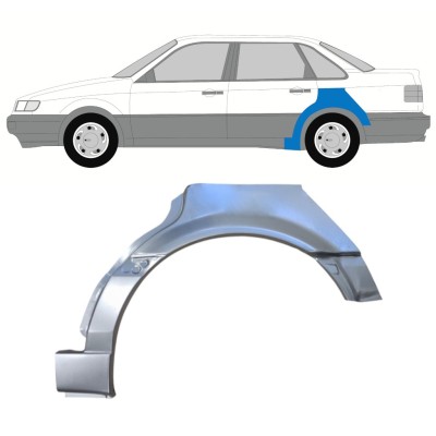 Panneau de réparation arc d'aile arrière pour Volkswagen Passat B4 1993-1996 / Gauche 16081