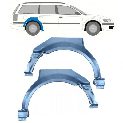 Panneau de réparation arc d'aile arrière pour VW Passat B5 1996-2005 / Gauche+Droit / Ensemble 9688