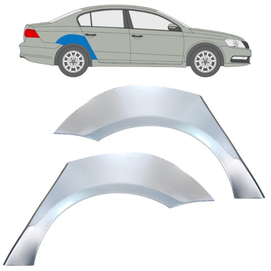 Panneau de réparation arc d'aile arrière pour Volkswagen Passat B7 2010-2015 / Gauche+Droit / Ensemble 16354