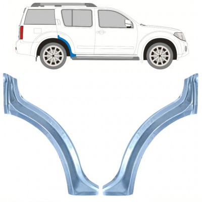 Panneau de réparation arc d'aile arrière pour Nissan Pathfinder 2004-2013 / Gauche+Droit / Ensemble 10352