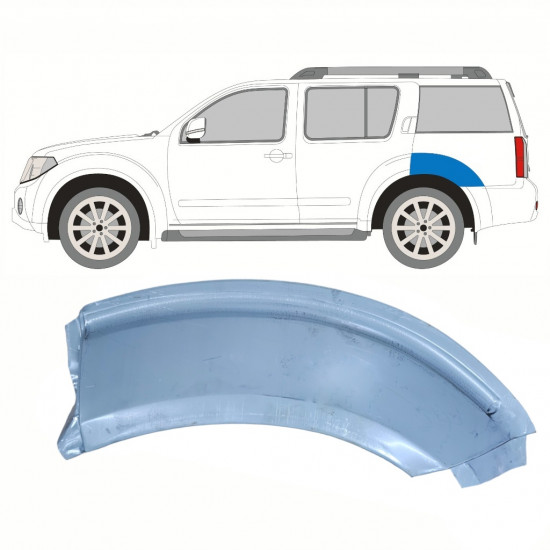 Panneau de réparation arc d'aile arrière supérieur pour Nissan Pathfinder 2004-2013 / Gauche 8681