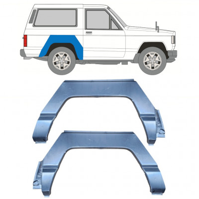 Panneau de réparation arc d'aile arrière pour Nissan Patrol 1979-1993 / Gauche+Droit / Ensemble 10412