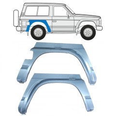 Panneau de réparation arc d'aile arrière pour Nissan Patrol Y60 GY60 1990-1997 / Gauche+Droit / Ensemble 11530