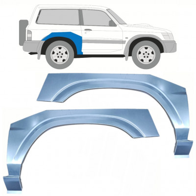 Panneau de réparation arc d'aile arrière pour Nissan Patrol 1997-2009 / Gauche+Droit / Ensemble 10220