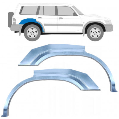 Panneau de réparation arc d'aile arrière pour Nissan Patrol 1997-2009 / Gauche+Droit / Ensemble 10283