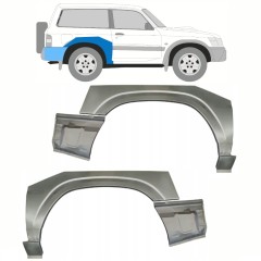 Panneau de réparation arc d'aile arrière pour Nissan Patrol Y61 GY61 1997-2009 / Ensemble 10800