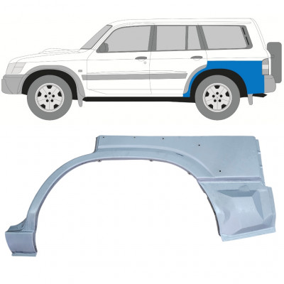 Panneau de réparation arc d'aile arrière pour Nissan Patrol 1997-2009 / Gauche 12758