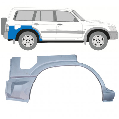 Panneau de réparation arc d'aile arrière pour Nissan Patrol 1997-2009 / Droite 12757