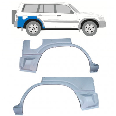 Panneau de réparation arc d'aile arrière pour Nissan Patrol 1997-2009 / Gauche / Droite / Gauche / Droite 12759