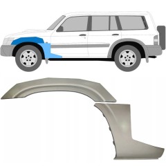 Panneau de réparation de l’aile avant pour Nissan Patrol Y61 GY61 1997-2009 / Gauche / Ensemble 10033