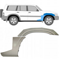 Panneau de réparation de l’aile avant pour Nissan Patrol 1997-2009 / Droite / Ensemble 10032