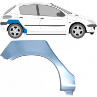 Panneau de réparation arc d'aile arrière pour Peugeot 206 1998- / Droite 7202