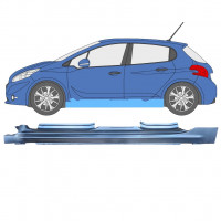 Réparation bas de caisse pour Peugeot 208 2012-2019 / Gauche 11618