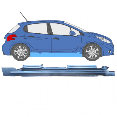 Réparation bas de caisse pour Peugeot 208 2012-2019 / Droite 11617