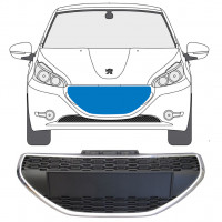 Grille de calandre pour Peugeot 208 2012-2015 9810