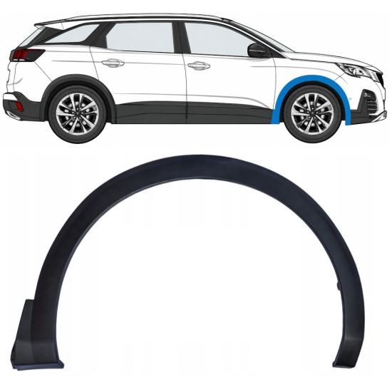 Moulure de l’aile avant pour Peugeot 3008 2016-2024 / Droite 17031