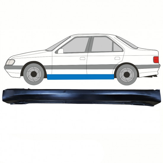 Réparation bas de caisse pour Peugeot 405 1987-1996 / Gauche 10779