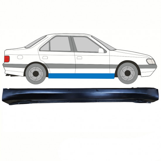 Réparation bas de caisse pour Peugeot 405 1987-1996 / Droite 10778