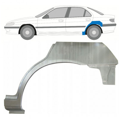 Panneau de réparation arc d'aile arrière pour Peugeot 406 1995-2005 / Gauche 9337