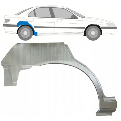 Panneau de réparation arc d'aile arrière pour Peugeot 406 1995-2005 / Droite 9336