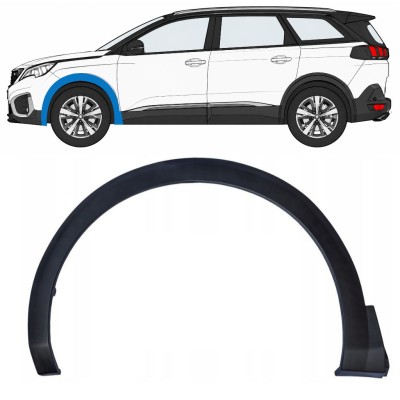 Moulure de l’aile avant pour Peugeot 5008 2017-2024 / Gauche 17036