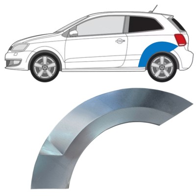Panneau de réparation arc d'aile arrière pour Volkswagen Polo 2009-2017 / Gauche 16359
