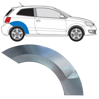 Panneau de réparation arc d'aile arrière pour Volkswagen Polo 2009-2017 / Droite 16358