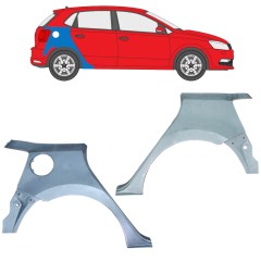 Panneau de réparation arc d'aile arrière pour Volkswagen Polo 2009-2017 / Gauche+Droit / Ensemble 12670