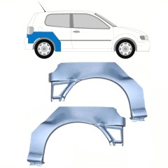 Panneau de réparation arc d'aile arrière pour Volkswagen Polo 1994-1999 / Gauche+Droit / Ensemble 10193