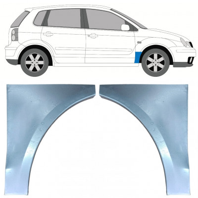 Panneau de réparation de l’aile avant pour VW Polo 2001-2009 / Gauche+Droit / Ensemble 9733