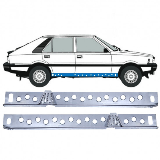 Réparation bas de caisse intérieur pour FSO Polonez 1978-2002 / Ensemble 12536