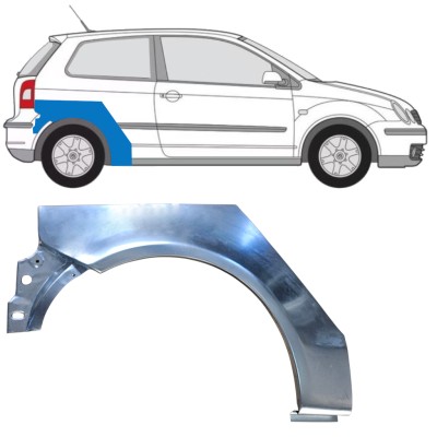 Panneau de réparation arc d'aile arrière pour Volkswagen Polo 2001-2009 / Droite 16259