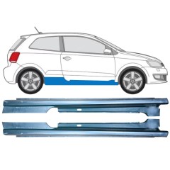 Panneau de réparation du seuil pour Volkswagen Polo 2009-2017 / Gauche+Droit / Ensemble 12861
