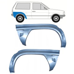 Panneau de réparation arc d'aile arrière pour Volkswagen Polo 1981-1994 / Gauche+Droit / Ensemble 10462