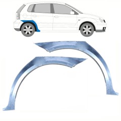 Panneau de réparation arc d'aile arrière pour Volkswagen Polo 2001-2009 / Gauche+Droit / Ensemble 10132
