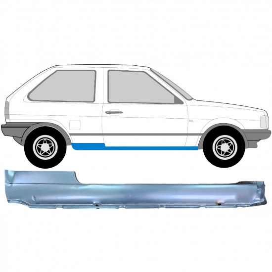 VW POLO 1981-1994 PANNEAU DE RÉPARATION DU SEUIL / DROIT