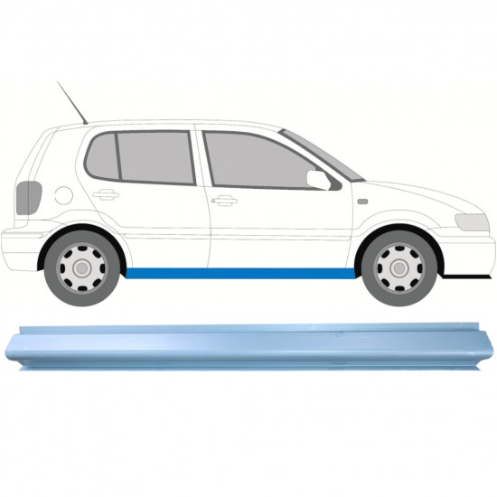 VW POLO 1999-2001 PANNEAU DE RÉPARATION DU SEUIL / DROIT = GAUCHE