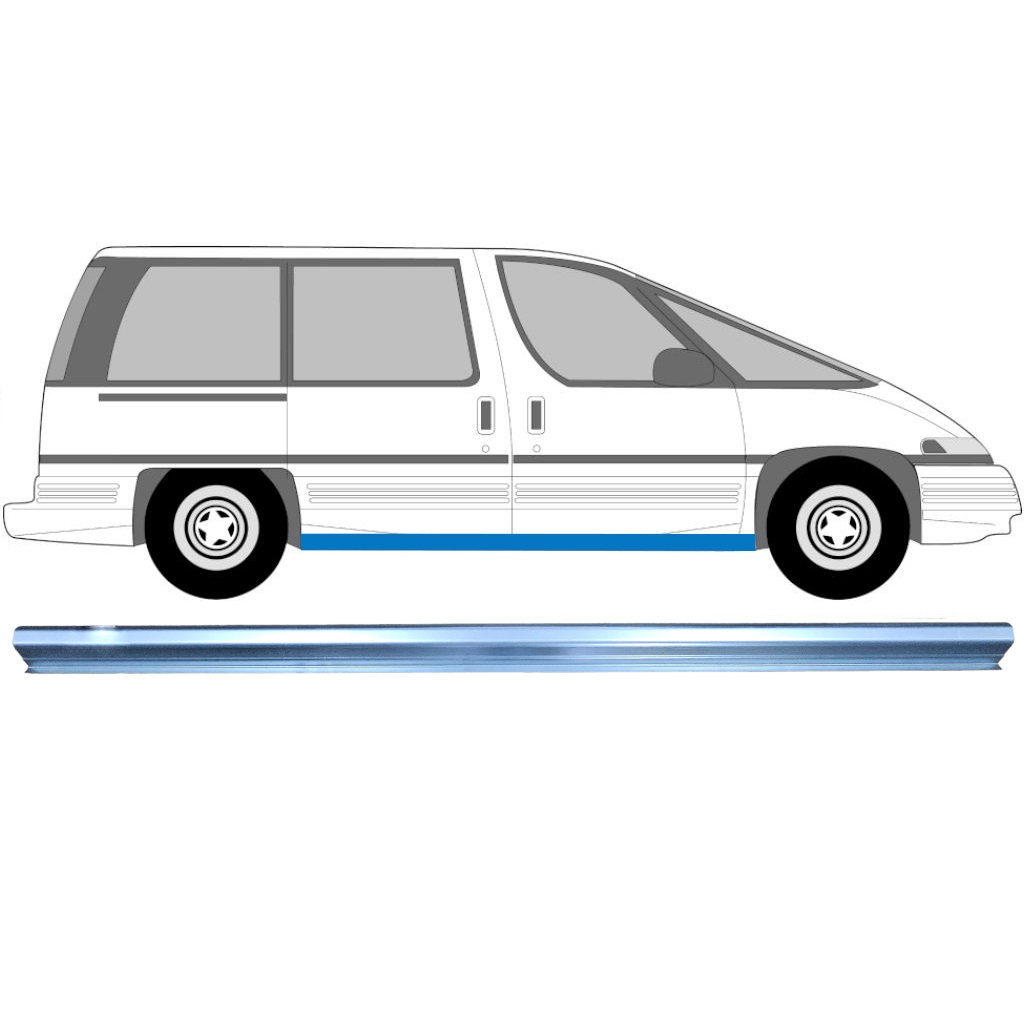 Réparation Bas De Caisse Pour Chevrolet Trans Sport 1990-1997 / Gauche = Droite (Symétrique) 7191